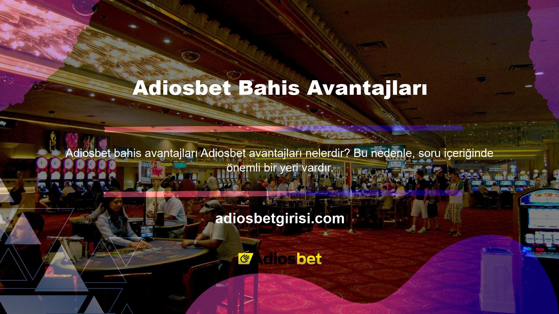 Her Avrupa bahis sitesi gibi, Adiosbet bahis sitesi açıldığı günden beri mevduat yaklaşımlarını düşünüyor