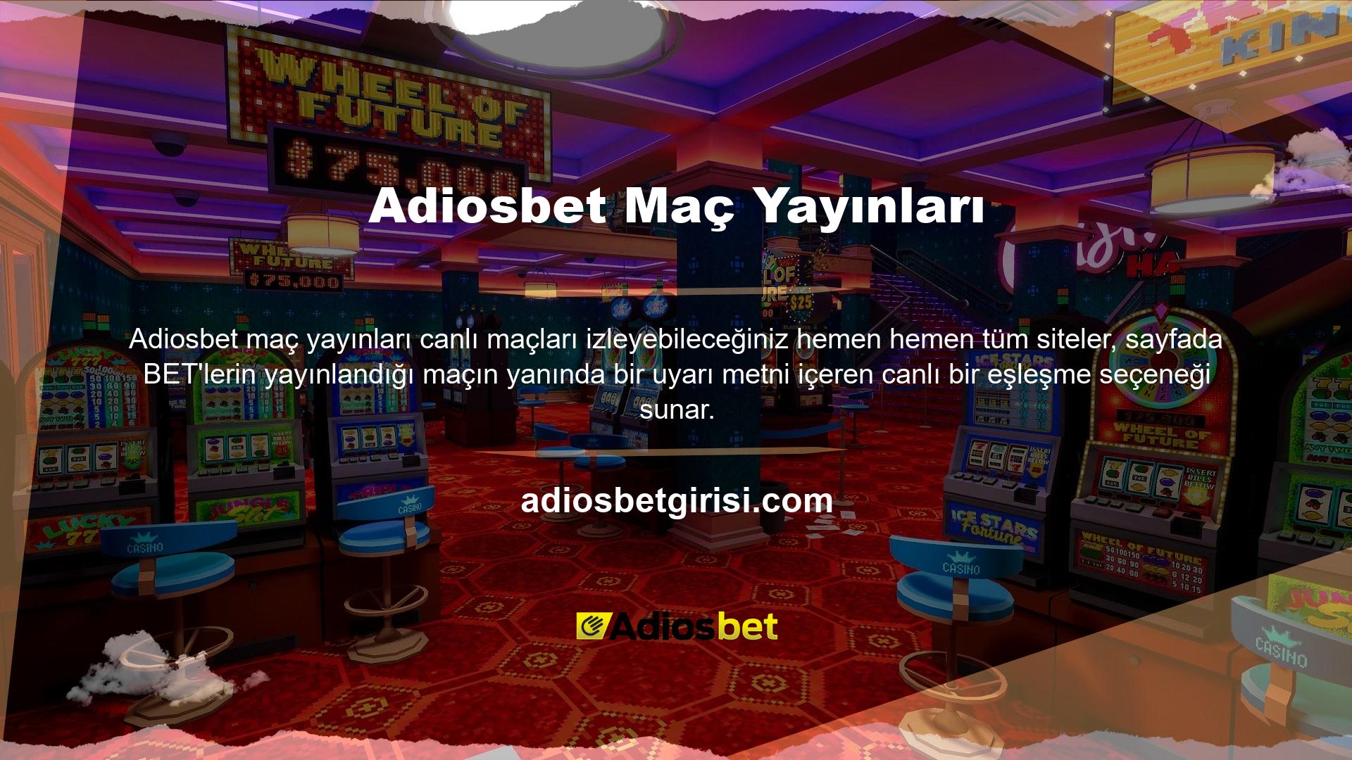 Bazı siteler canlı eşleşme seçenekleri için özel kategoriler oluşturmuştur